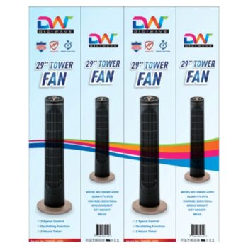 DWWF4005 29 Tower Fan 40Watts With 1 Year Warranty