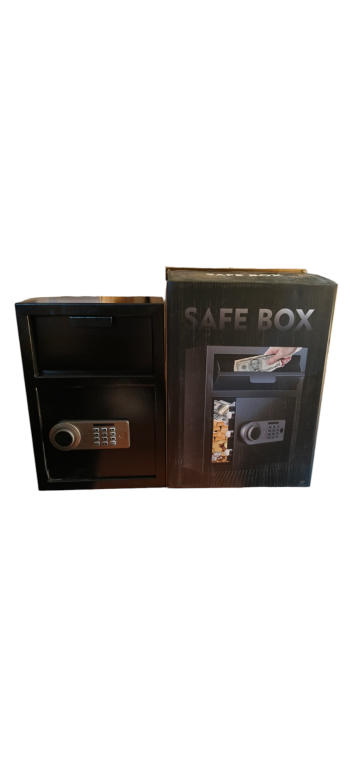 AL2014F Digital Safe Box Which Has Digital Pin Emergency Keys Access And Features A Steel Body