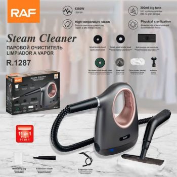 R1287 Steam Cleaner / 1350W/ High Temperature Steam / 300ML Tank/ Physical Sterilization